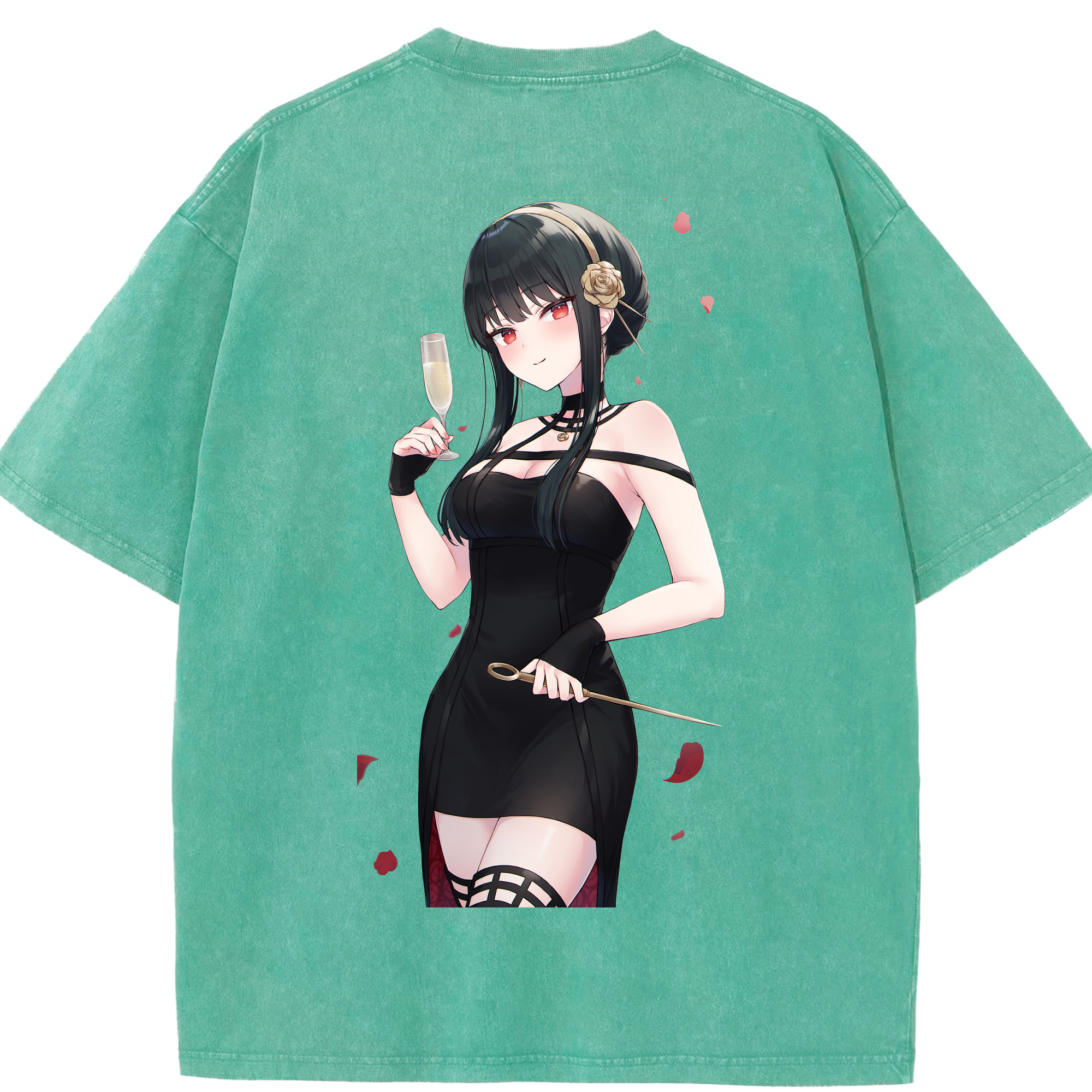（画像用） SPY×FAMILY间谍家家酒 綿100% ヴィンテージ風 半袖Tシャツ（背面プリント）